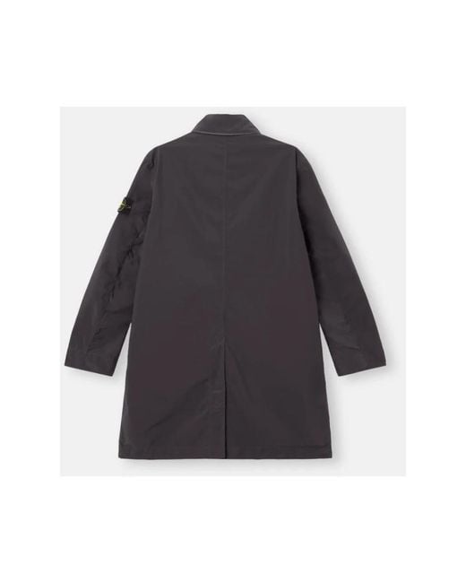 Stone Island Blue Single-Breasted Coats for men