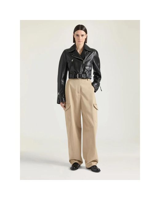 Givenchy Natural Baumwolle Wolle Hose Reißverschluss