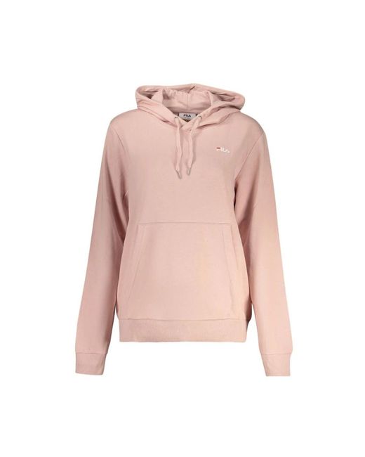 Fila Hoodies & Sweatvesten ,Roze ,Katoen Lierna Hoodie in het Pink