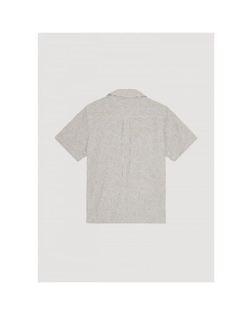 Les Deux Gray Short Sleeve Shirts for men