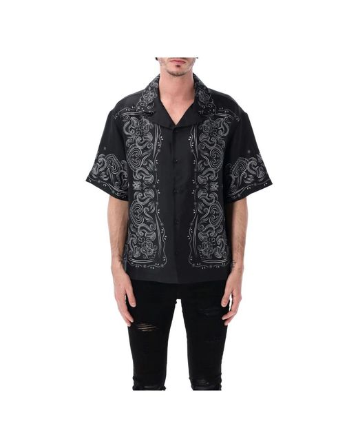 Amiri Black Short Sleeve Shirts for men