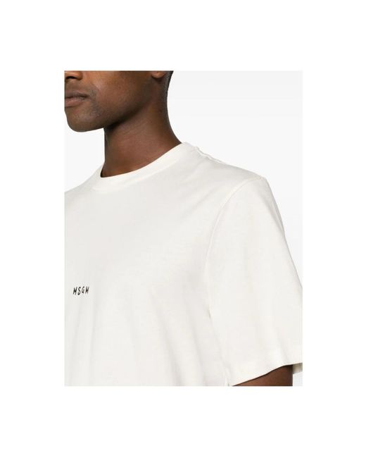 MSGM Logo piccolo t-shirt in White für Herren