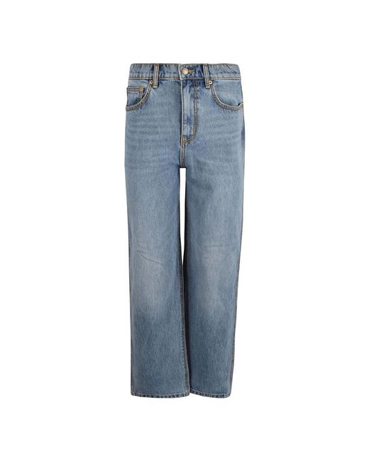Tory Burch Blue Straight Fit Jeans