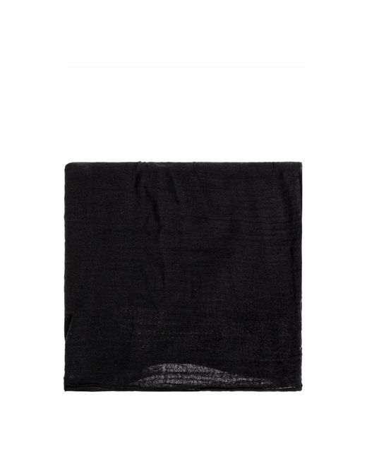Rick Owens Black Winter Scarves