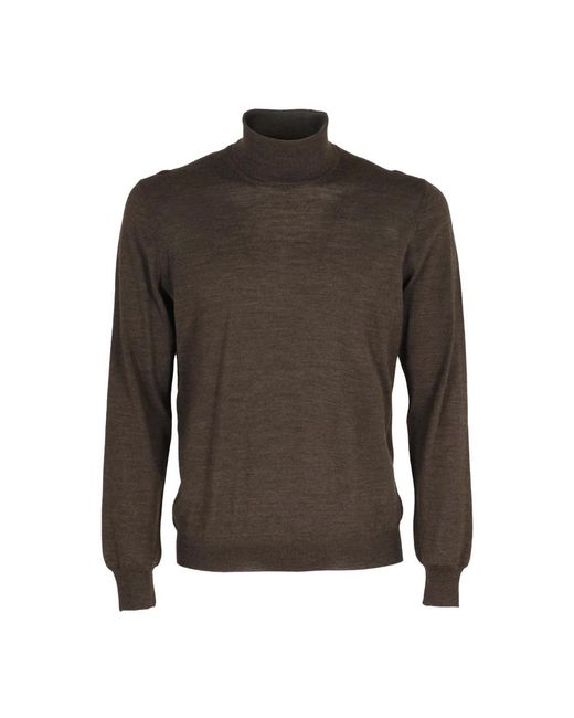 Tagliatore Brown Turtlenecks for men