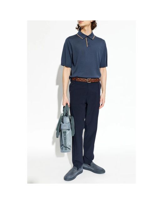 Paul Smith Wollen Polo in het Blue voor heren