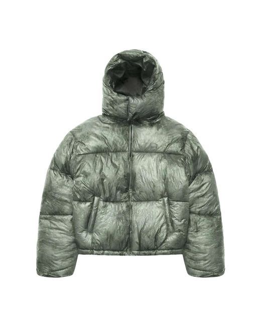RETERNITY Stropicciato Puffer Jacket in het Green voor heren