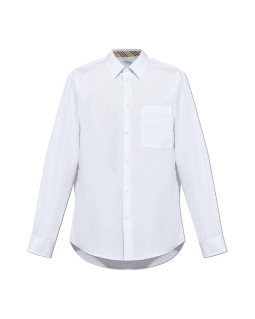 Formal Shirts Burberry de hombre de color White
