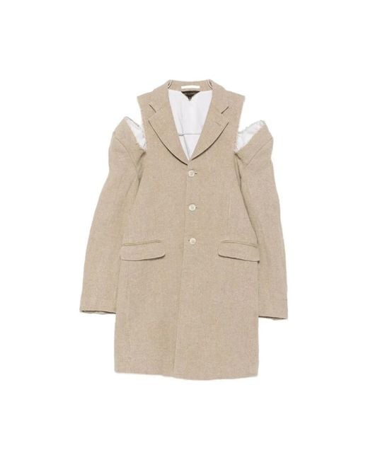 Comme des Garçons Natural Single-Breasted Coats