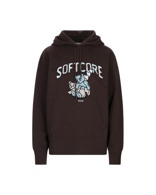 Hoodies MSGM de hombre de color Black