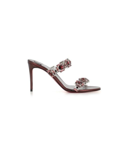 Christian Louboutin Metallic Heeled Mules