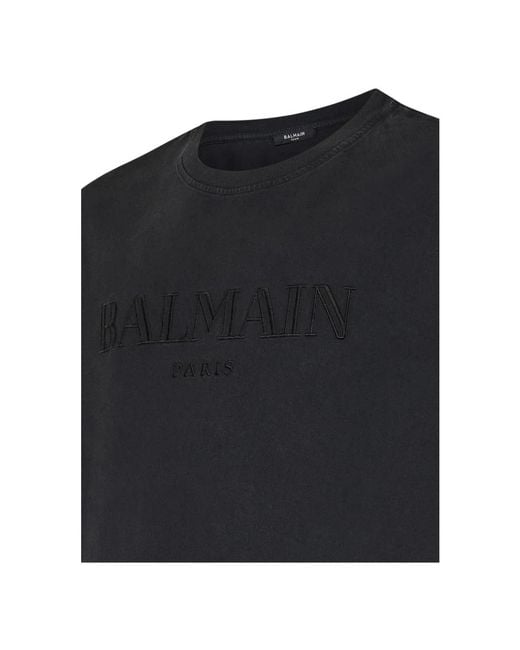 Balmain Black T-Shirts for men
