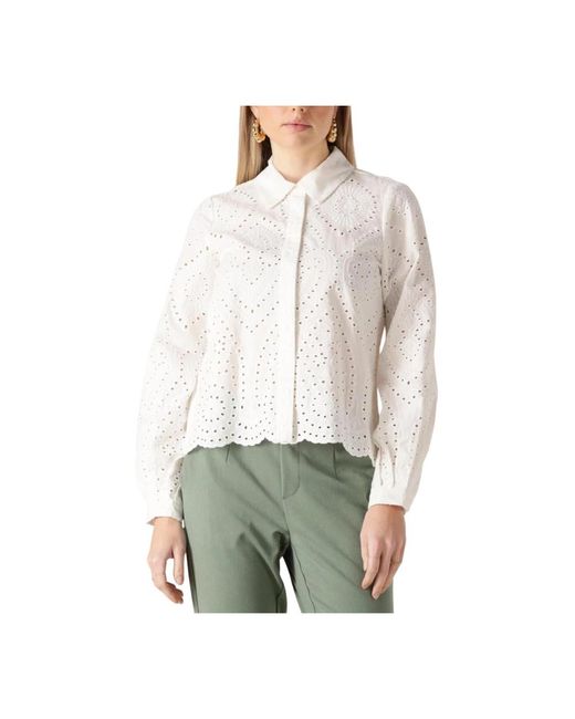 Object Overhemden ,Wit ,Elegante Blouse in het White