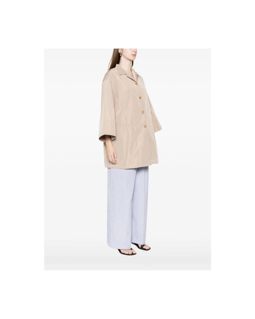 Aspesi Single-Breasted Trenchcoat in het Natural