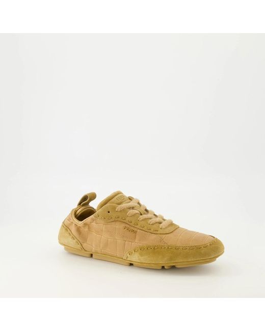 Fendi Brown Sneakers for men