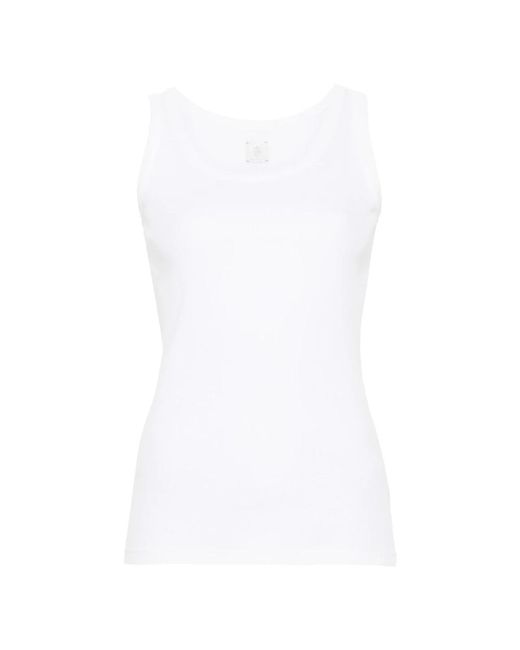 Sleeveless Tops Eleventy de color White