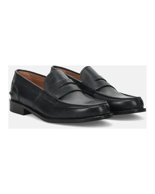 Sangiorgio Black Loafers for men