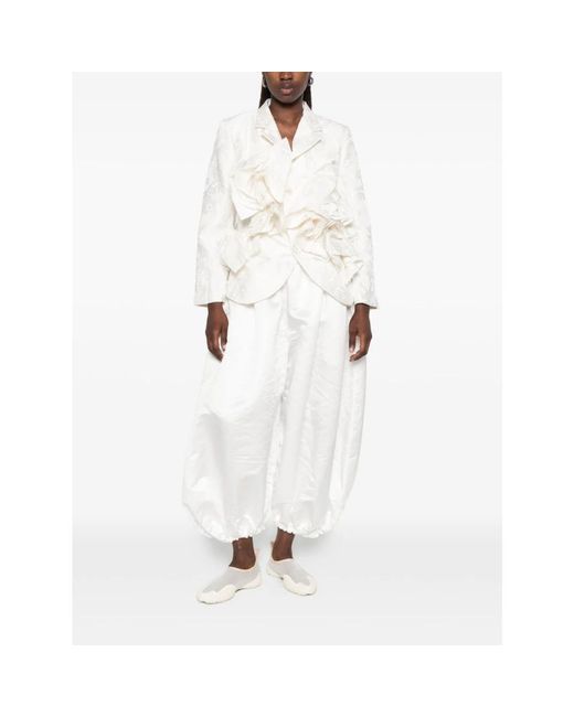 Comme des Garçons Cropped Broeken in het White