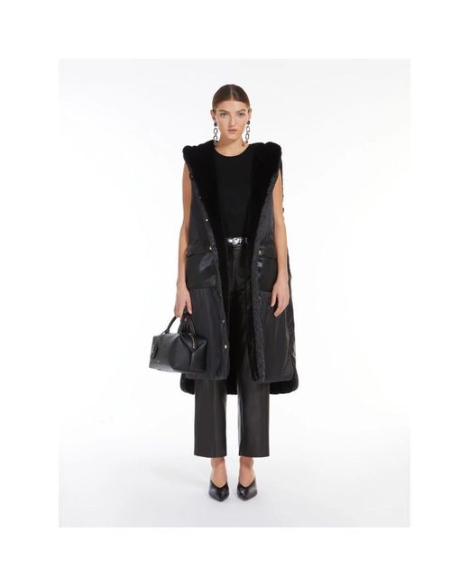 Max Mara Black Waistcoats