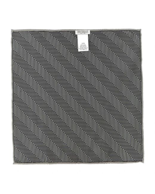 Brunello Cucinelli Einstecktuch in Black für Herren