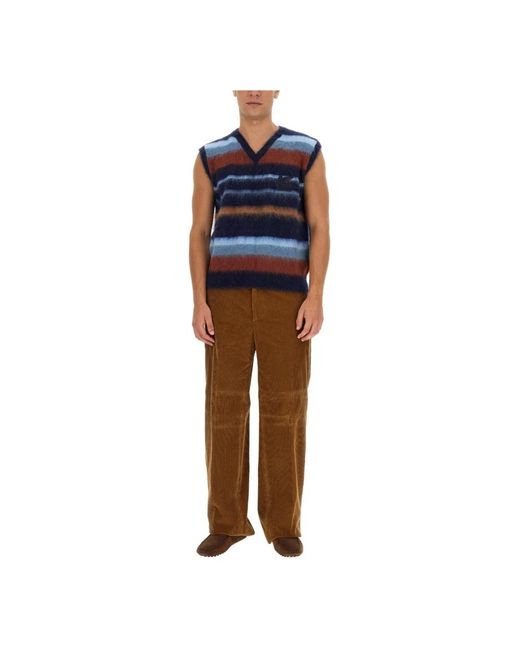 Etro Blue Sleeveless Knitwear for men
