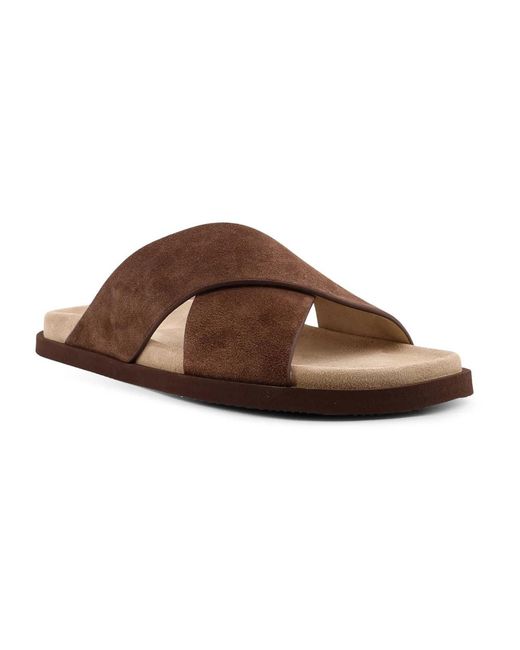 Brunello Cucinelli Brown Sliders for men