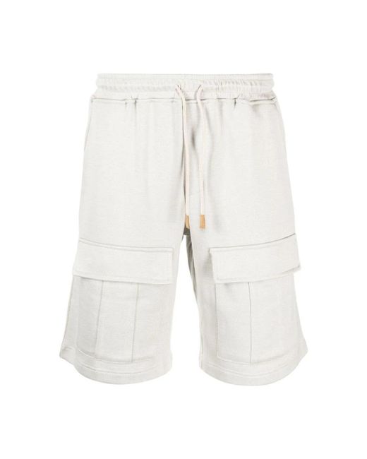 Eleventy White Long Shorts for men