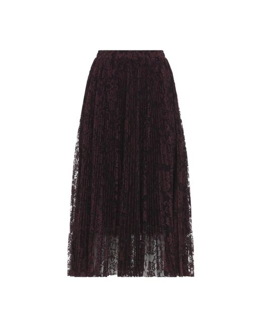 Ermanno Scervino Black Midi Skirts