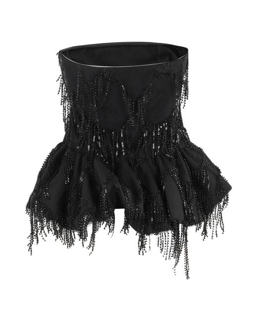 Sleeveless Tops ROTATE BIRGER CHRISTENSEN de color Black