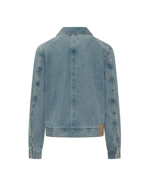 AMI Blue Denim Jackets for men