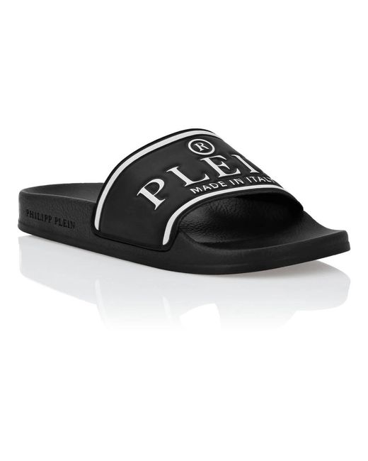 Philipp Plein Black Slipper Tm