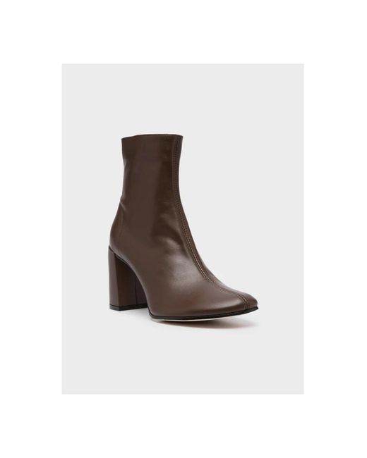 By Far Brown Heeled Boots