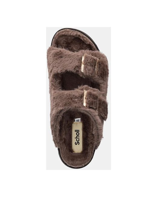 Scholl Brown Slider
