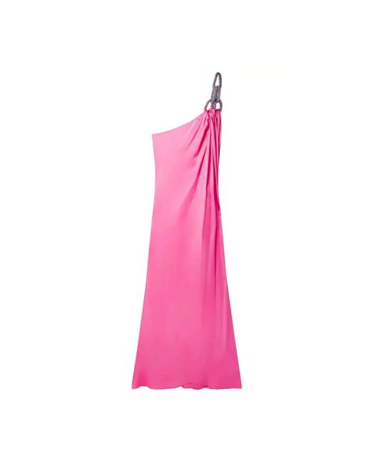 Vestido largo de cristal Stella McCartney de color Pink