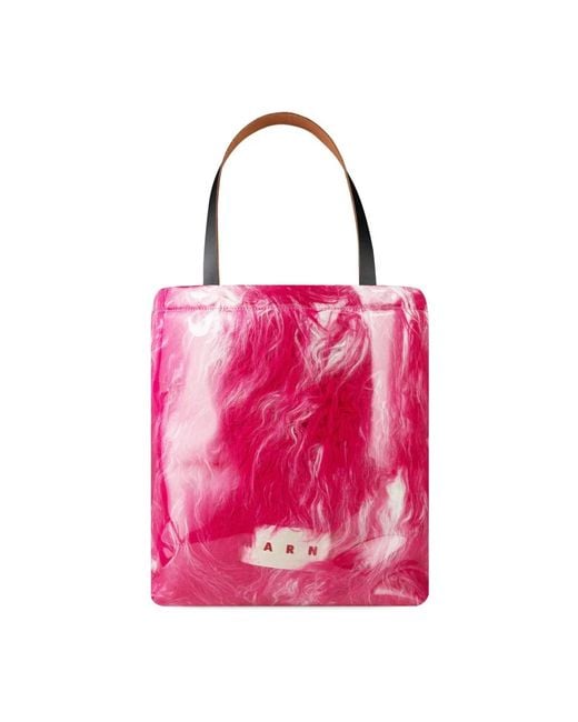Marni Pink Tote Bags
