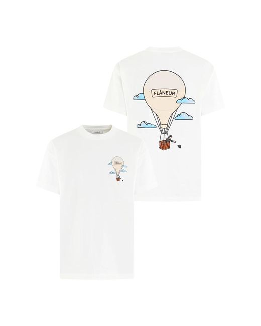 T-Shirts flâneur de hombre de color White