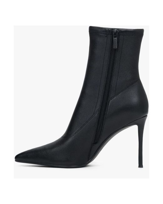 ESTRO Black Heeled Boots