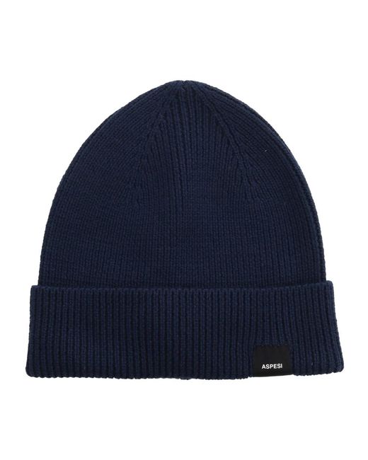 Aspesi Cappello Tricot in het Blue