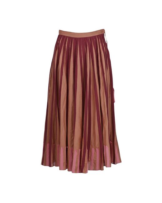 Niu Red Maxi Skirts