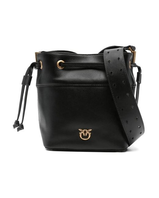 Pinko Black Bucket Bags