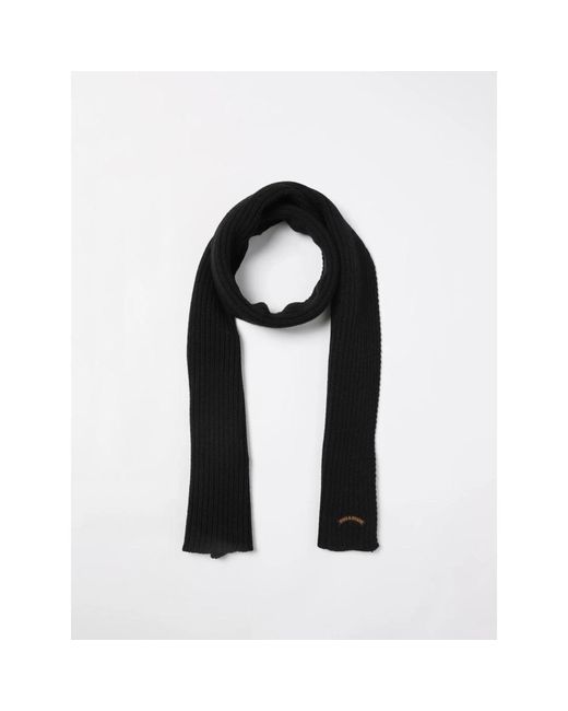Paul & Shark Black Winter Scarves for men