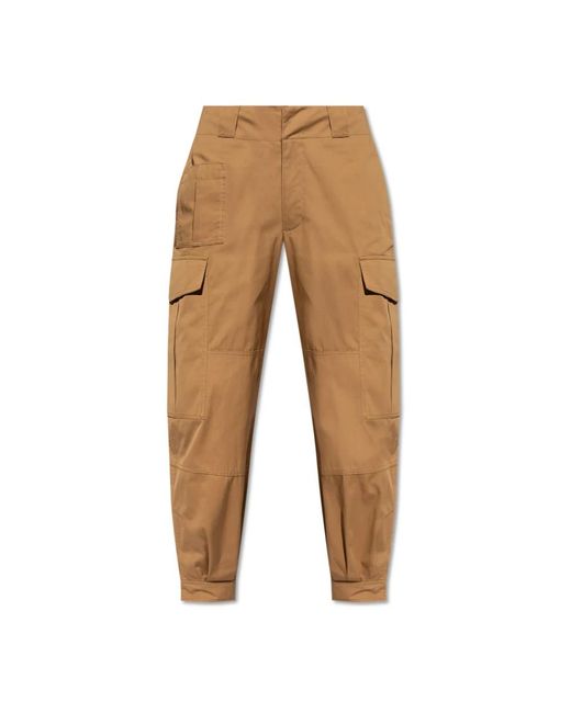 McQueen Brown Wide Trousers for men