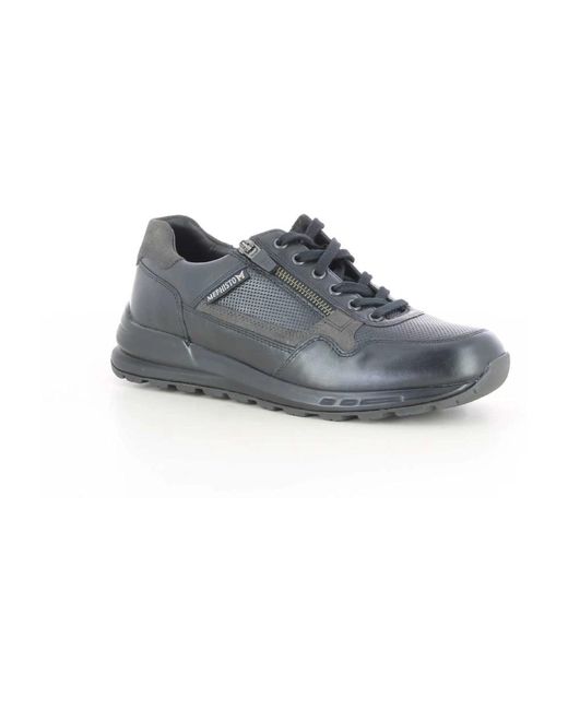 Mephisto Schwarze Bradley Herrenschuhe in Gray für Herren