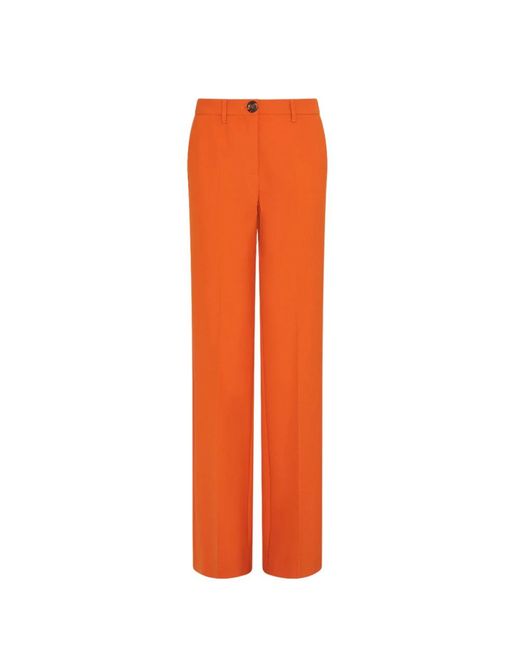 Marella Orange Straight Trousers