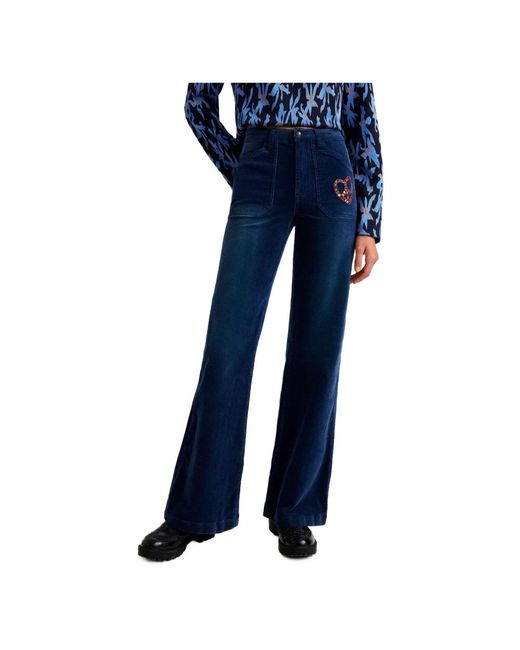 Desigual Blue Flared Jeans