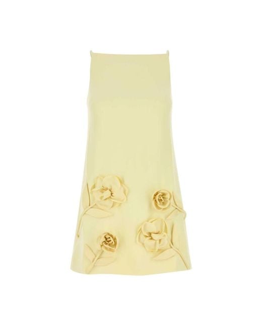 Self-Portrait Yellow Short Dresses