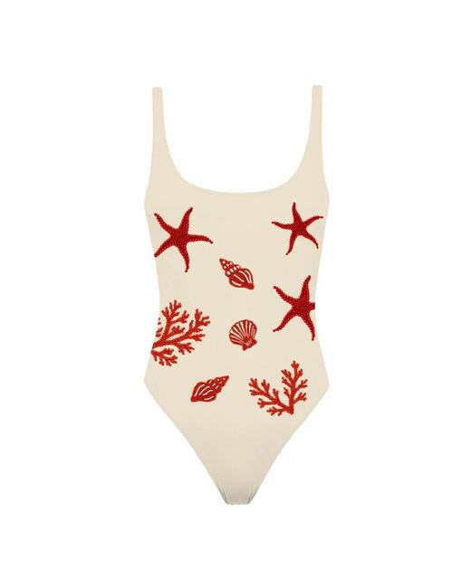 Mc2 Saint Barth Red One-Piece