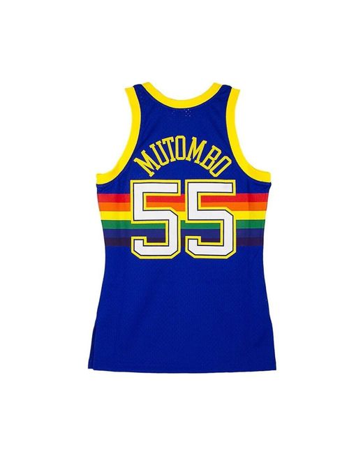 Mitchell & Ness Nba Swingman Trikot Dikembe Mutombo in Blue für Herren