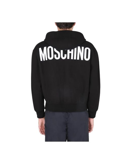 Moschino Black Zip-Throughs for men
