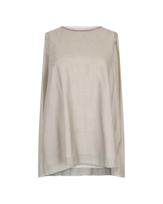 Fabiana Filippi Gray Sleeveless Tops